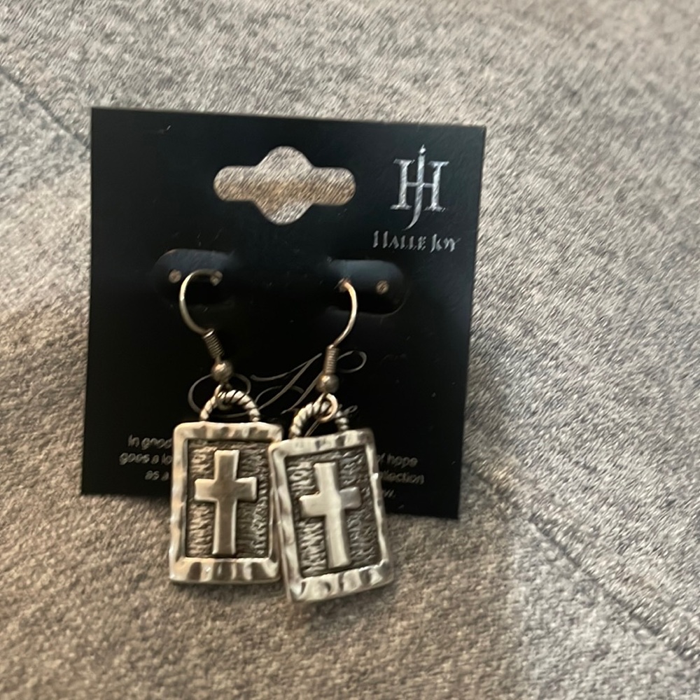 Embrace Cross Earrings